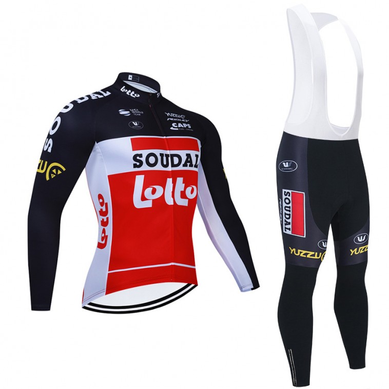 Ensemble cuissard vélo et maillot cyclisme hiver pro LOTTO SOUDAL 2021