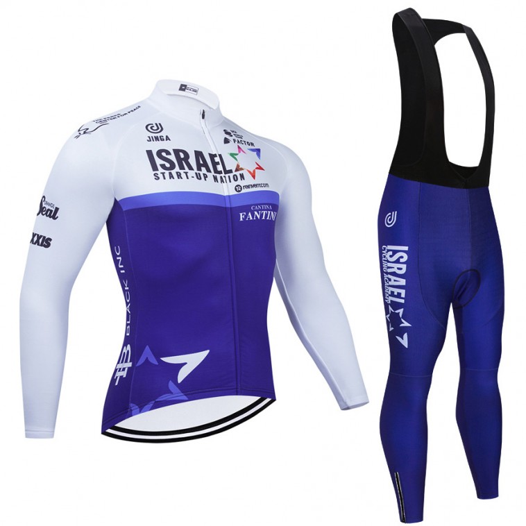 Ensemble cuissard vélo et maillot cyclisme hiver pro ISRAEL Cycling Academy 2021