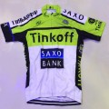 Ensemble cuissard vélo et maillot cyclisme équipe pro Tinkoff Saxo Fluo