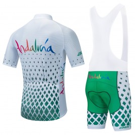 Ensemble cuissard vélo et maillot cyclisme équipe pro Andalucia 2021 Aero Mesh