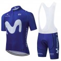 Ensemble cuissard vélo et maillot cyclisme équipe pro MOVISTAR Aero Mesh "Blue edition"