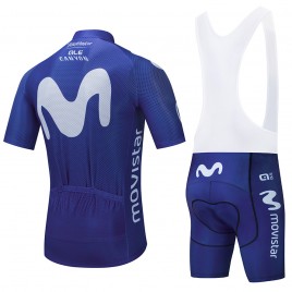 Ensemble cuissard vélo et maillot cyclisme équipe pro MOVISTAR Aero Mesh 