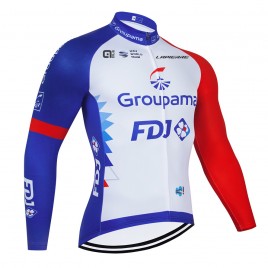 Maillot vélo hiver pro FDJ Groupama 2021