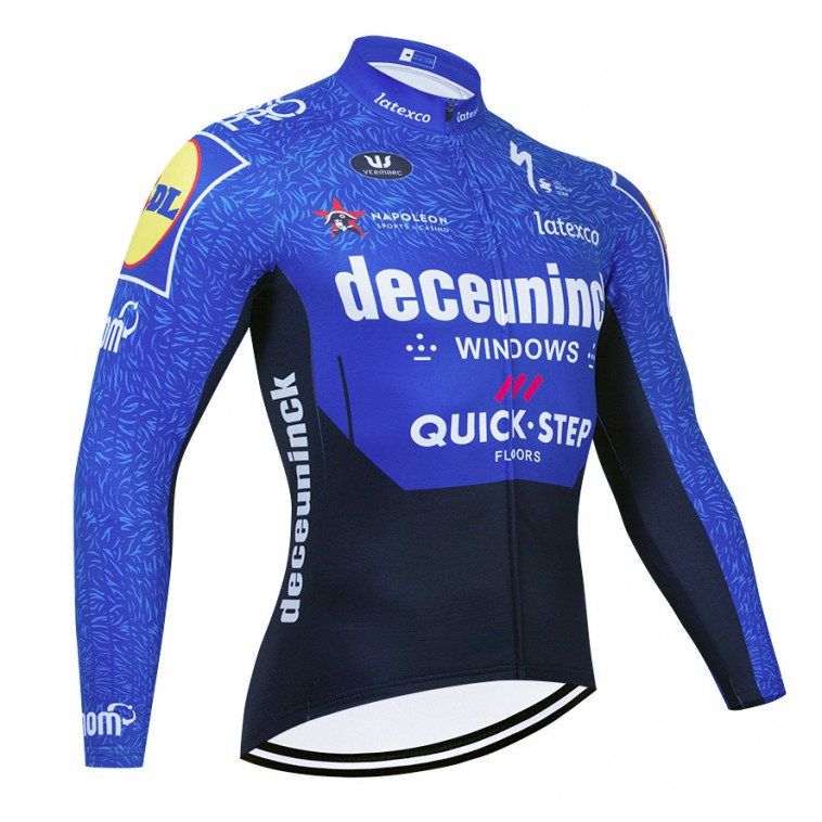 Maillot vélo hiver pro QUICK STEP Deceuninck 2021