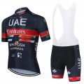 Ensemble cuissard vélo et maillot cyclisme équipe pro UAE EMIRATES 2021 Aero Mesh Noir