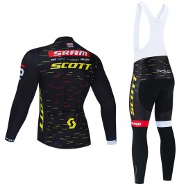 Ensemble cuissard vélo et maillot cyclisme hiver équipe pro SCOTT SRAM 2021