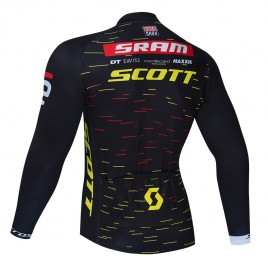 Maillot vélo hiver équipe pro SCOTT SRAM 2021