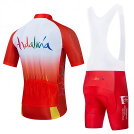 Ensemble cuissard vélo et maillot cyclisme équipe pro Andalucia 2021 Aero Mesh Rouge