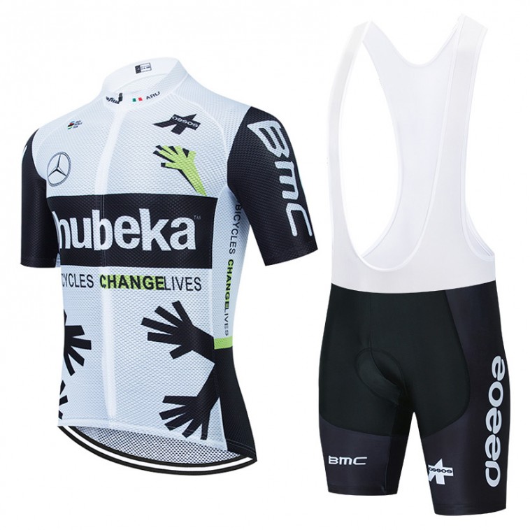 Ensemble cuissard vélo et maillot cyclisme équipe pro QHUBEKA 2021 Aero Mesh