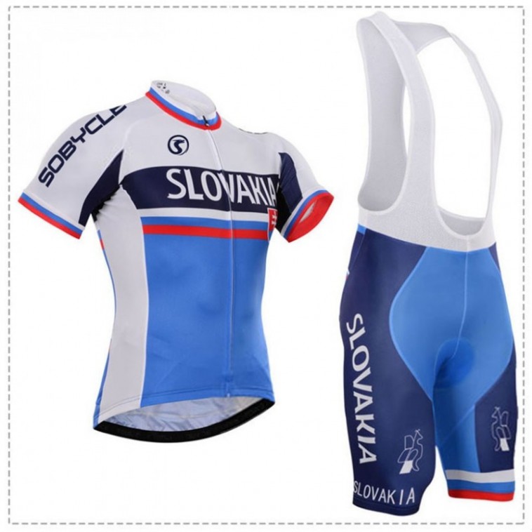 Ensemble cuissard vélo et maillot cyclisme équipe pro Slovakia