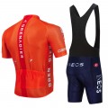 Ensemble cuissard vélo et maillot cyclisme équipe pro INEOS GRENADIER 2021 Aero Mesh Orange