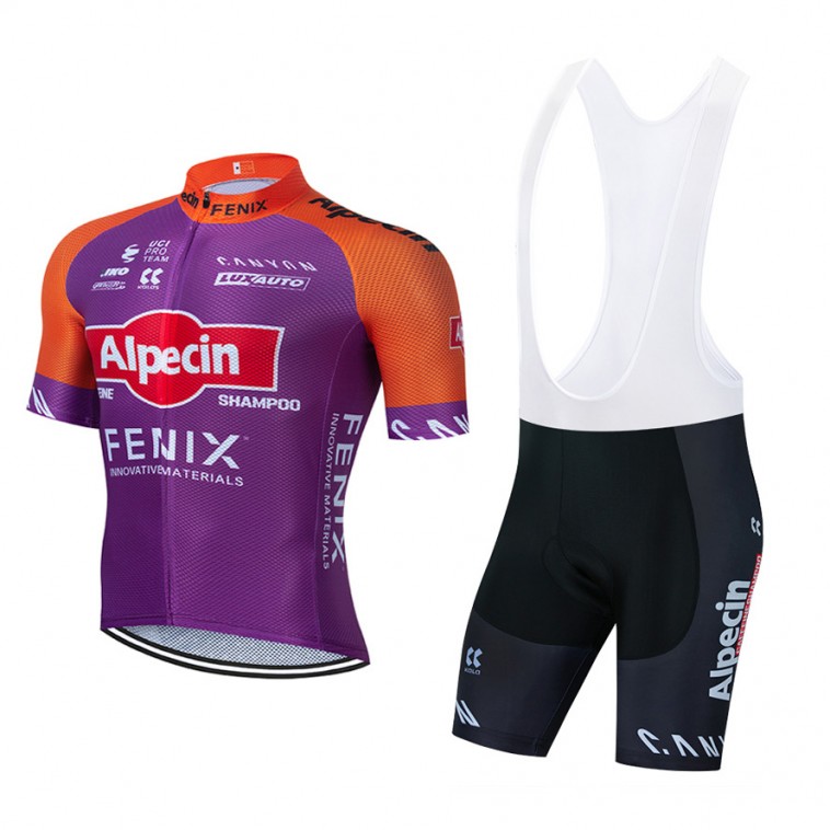 Ensemble cuissard vélo et maillot cyclisme équipe pro ALPECIN Fenix Tour de France 2021 Aero Mesh