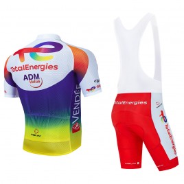 Ensemble cuissard vélo et maillot cyclisme équipe pro TotalEnergies 2021 Aero Mesh