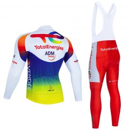 Ensemble cuissard vélo et maillot cyclisme hiver pro TotalEnergies 2021