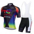 Ensemble cuissard vélo et maillot cyclisme équipe pro TotalEnergies 2021 Aero Mesh Noir