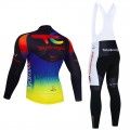 Ensemble cuissard vélo et maillot cyclisme hiver pro TotalEnergies 2021 Noir