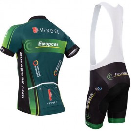 Ensemble cuissard vélo et maillot cyclisme équipe pro Europcar