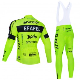 Ensemble cuissard vélo et maillot cyclisme hiver pro EFAPEL 2021