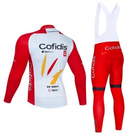 Ensemble cuissard vélo et maillot cyclisme hiver pro COFIDIS 2021