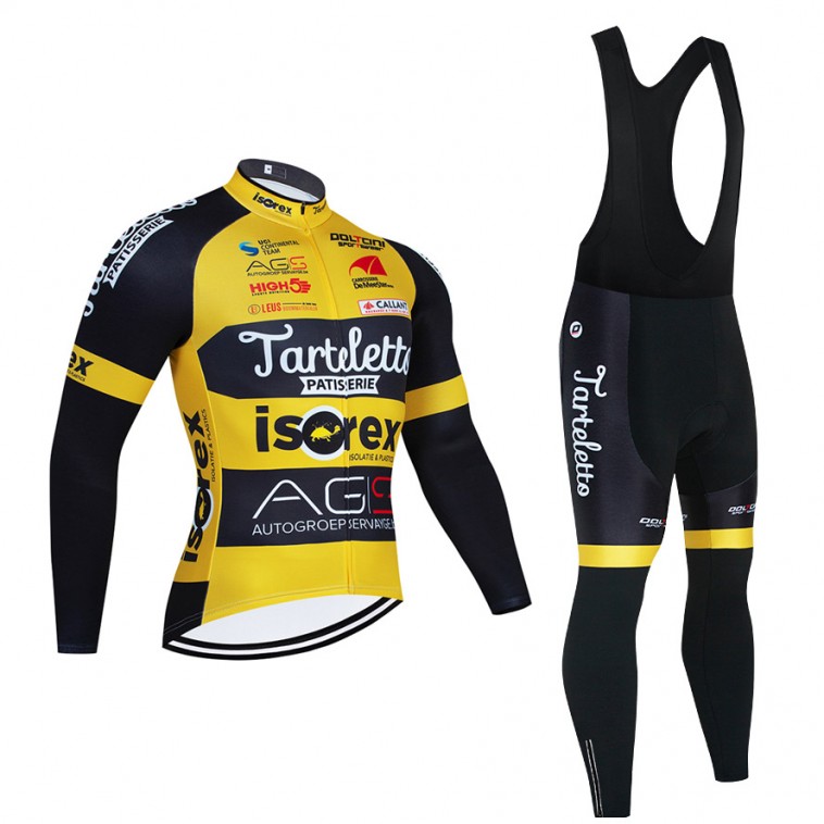 Ensemble cuissard vélo et maillot cyclisme hiver pro Tarteletto - Isorex 2021