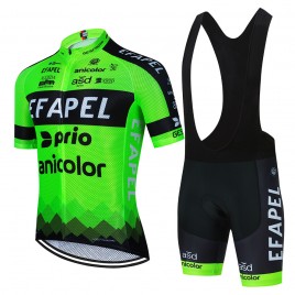 Ensemble cuissard vélo et maillot cyclisme équipe pro EFAPEL Anicolor 2021 Aero Mesh