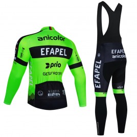 Ensemble cuissard vélo et maillot cyclisme hiver pro EFAPEL Anicolor 2021