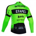 Maillot vélo hiver équipe pro EFAPEL Anicolor 2021