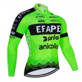 Maillot vélo hiver équipe pro EFAPEL Anicolor 2021