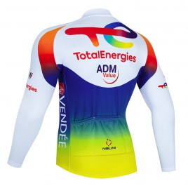 Maillot vélo hiver équipe pro TotalEnergies 2021