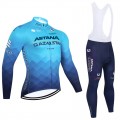 Ensemble cuissard vélo et maillot cyclisme hiver pro ASTANA 2022