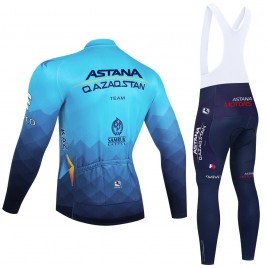 Ensemble cuissard vélo et maillot cyclisme hiver pro ASTANA 2022