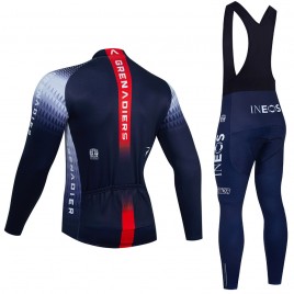 Ensemble cuissard vélo et maillot cyclisme hiver pro INEOS Grenadiers 2022 blanc