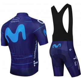 Ensemble cuissard vélo et maillot cyclisme équipe pro MOVISTAR 2022 Aero Mesh