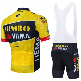 Ensemble cuissard vélo et maillot cyclisme équipe pro JUMBO Visma 2022 Aero Mesh
