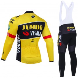 Ensemble cuissard vélo et maillot cyclisme hiver pro JUMBO Visma 2022