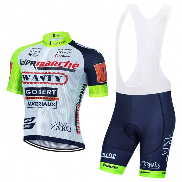 Ensemble cuissard vélo et maillot cyclisme équipe pro WANTY 2022 Aero Mesh