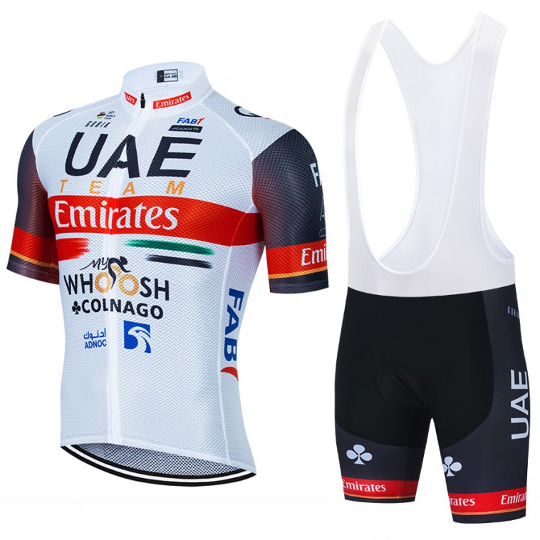 Ensemble cuissard vélo et maillot cyclisme équipe pro UAE EMIRATES 2022 Aero Mesh