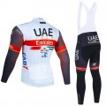Ensemble cuissard vélo et maillot cyclisme hiver pro UAE EMIRATES 2022