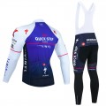 Ensemble cuissard vélo et maillot cyclisme hiver pro QUICK STEP 2022