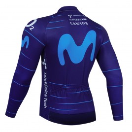 Maillot vélo hiver équipe pro MOVISTAR 2022