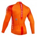 Maillot vélo hiver équipe pro INEOS Grenadiers 2022 orange