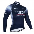 Maillot vélo hiver équipe pro INEOS Grenadiers 2022 blanc