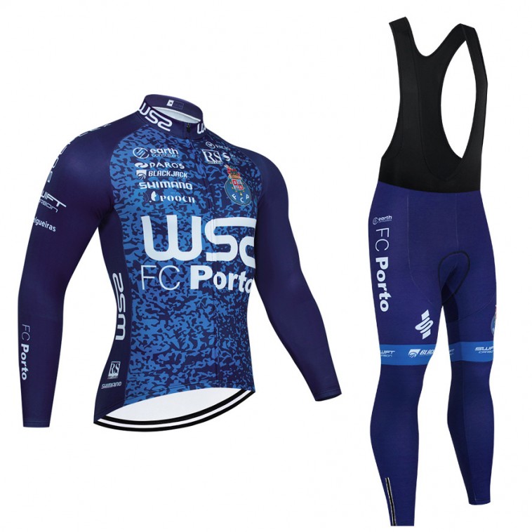 Ensemble cuissard vélo et maillot cyclisme hiver pro W52 FC PORTO 2022