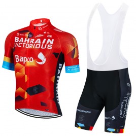 Ensemble cuissard vélo et maillot cyclisme équipe pro BAHRAIN Victorious 2022 Aero Mesh