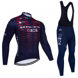 Ensemble cuissard vélo et maillot cyclisme hiver pro INEOS Grenadiers édition limitée 2022