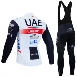 Ensemble cuissard vélo et maillot cyclisme hiver pro UAE EMIRATES 2023