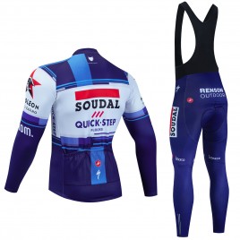 Ensemble cuissard vélo et maillot cyclisme hiver pro SOUDAL QUICKSTEP 2023