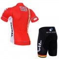 Ensemble cuissard vélo et maillot cyclisme équipe pro Lotto Soudal