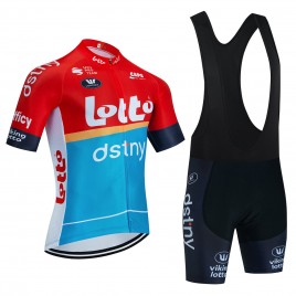 Ensemble cuissard vélo et maillot cyclisme équipe pro LOTTO Dstny 2023 Aero Mesh