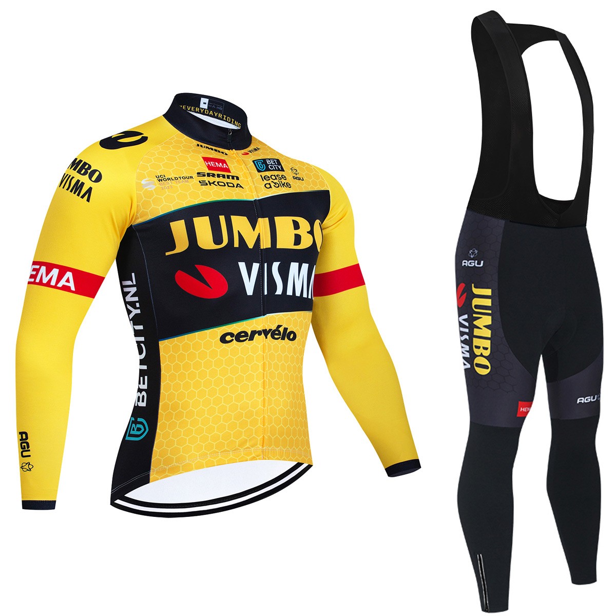 Ensemble cuissard vélo et maillot cyclisme hiver équipe pro LIDL TREK 2026
